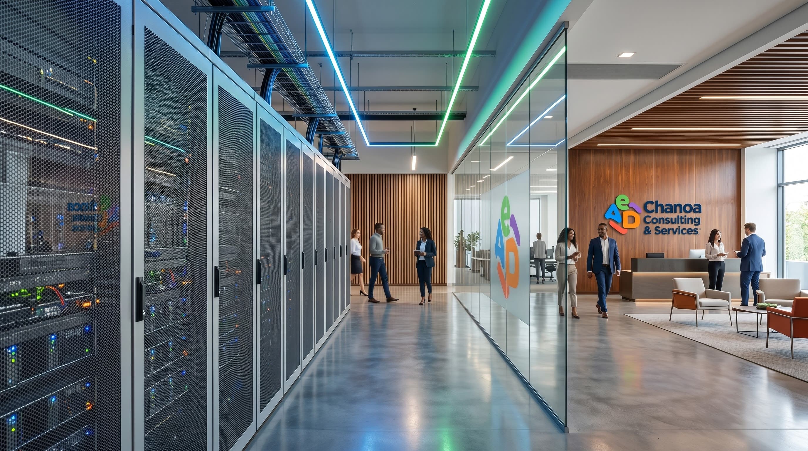 Bureau moderne connecté